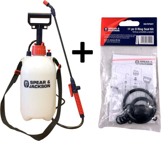 Spear & Jackson Drukspuit 5 Liter Met Ringen - Druksproeier - Onkruidverdelger - Sproeier - Drukspuiten