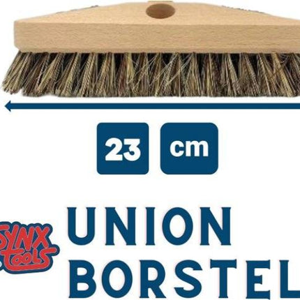Luiwagen Union schrobbezem zonder steel – harde borstel voor tegels en vloeren