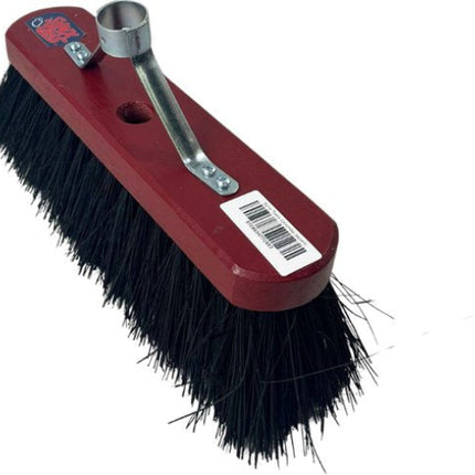 Colombobezem rood 30cm met steelhouder - Zonder Steel - bezems - Stadsbezem- Kunstvezel haren - Straatbezem haren=