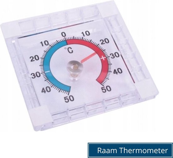 Synx Tools Raamthermometer Min/Max - Zelfklevend - thermostaten - Weermeter - Weerartikelen - Tuinartikelen / Huisartikelen