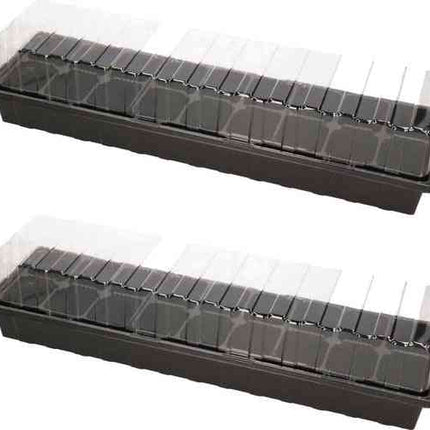 Synx Tools Aussaatschale für Fensterbank, Gemüsegarten, Schwarz