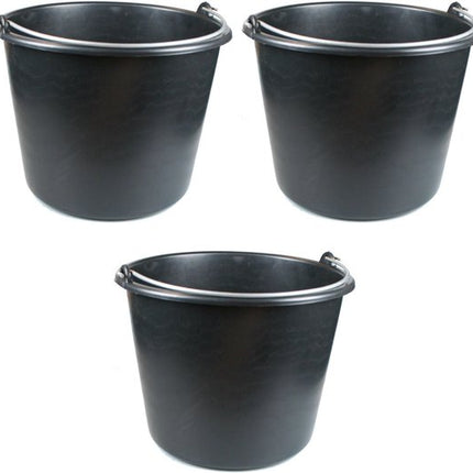 Baueimer 20L 3 Stück | Haushaltseimer - 20 Liter - Eimer