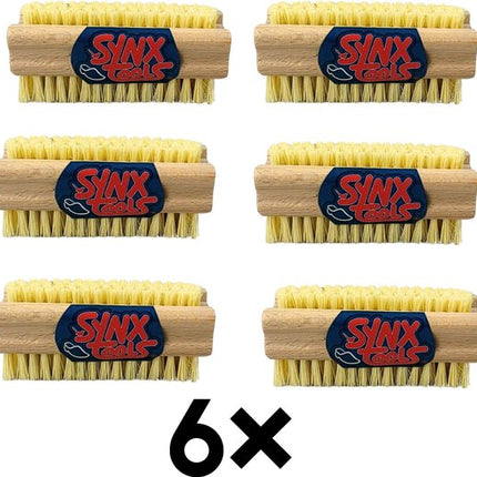 Synx Tools Nagelborstel hout set van 2 stuks - schrobborstels - nagel borstel - schrobbezem - nagelborstel hout - Voordeelverpakking