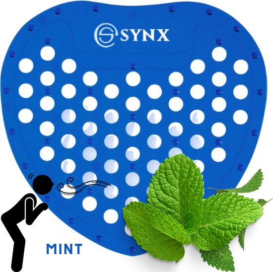 Synx Urinalmatte Fresh Scent - 10 Stück - Blau - Anti-Spritz-WC-Matte