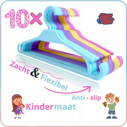 Synx Tools cintres enfants - Cintres pour bébé - Cintres - 10 pièces - Cintre - Mélanger les couleurs