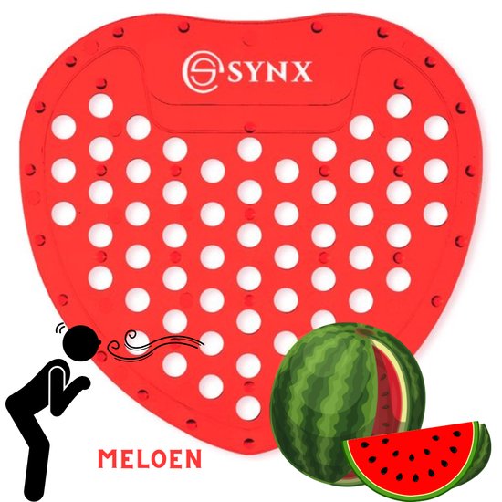 Synx Urinalmatte 1 Stück - Melonenduft - Rot - Spritzschutz