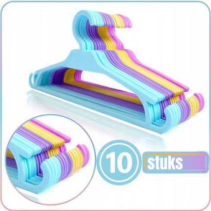 Synx Tools cintres enfants - Cintres pour bébé - Cintres - 10 pièces - Cintre - Mélanger les couleurs
