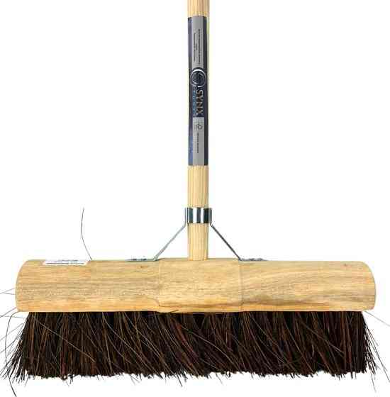 Synx Tools Gemeentebezem 45 cm - straatbezem - buitenbezem - Incl. bezemsteel 150 cm
