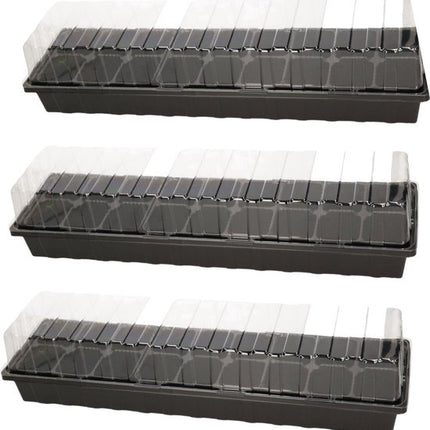 Synx Tools 3x zaaikas kweekbakken met transparante deksels