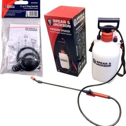 Spear & Jackson Drukspuit 5 Liter Met Ringen - Druksproeier - Onkruidverdelger - Sproeier - Drukspuiten