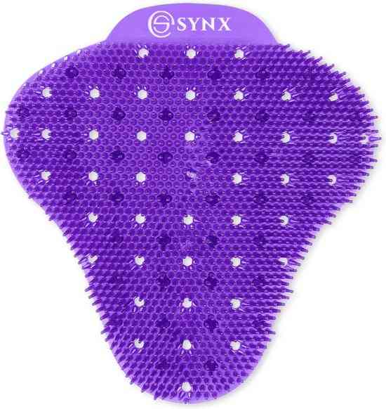 Synx Tools Urinoir 2 Stuks Urinoir mat -Urinoirmatten - Paars - met Mint geur Anti spat mat WC - Urinematje - Paars- Frisse geur - Anti Splash Mat - Wc Rooster - Urinoirrooster