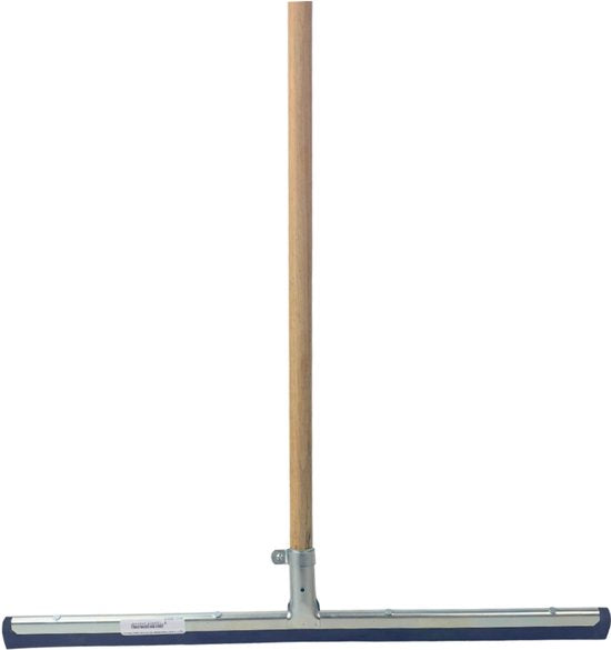 Synx Tools set van 2: vloertrekker 75 cm en schrobbezem 22 cm met steel 150 cm voor snelle vloerschoonmaak.