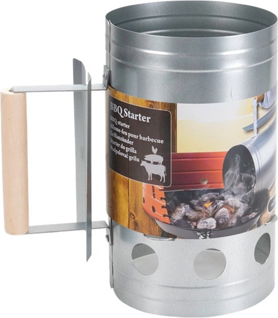 Hoge kwaliteit barbecue aansteker met houten handvat