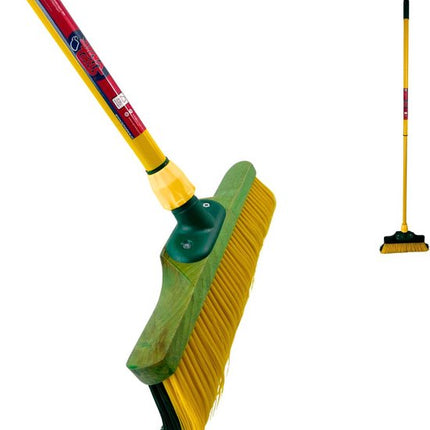 Klauwbezem 2 stuks - 28cm of 35cm - Straatbezem - Bezems - Telescopische steel 70 - 140cm