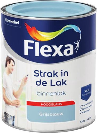 Lak Grijsblauw Hoogglans