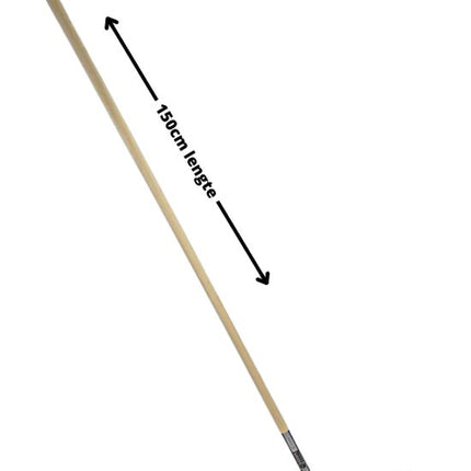 Set van 2 Synx Tools schoonmaaktools: 75 cm vloertrekker en 22 cm schrobbezem met houten steel voor vloeren.