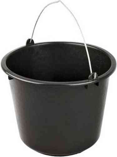 5x Stevige huishoud emmers 12 liter Bouwemmer Schoonmaak emmer
