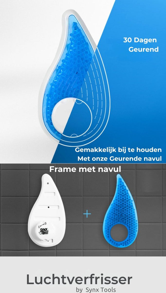 Blauwe luchtverfrisser 30 dagen geurend