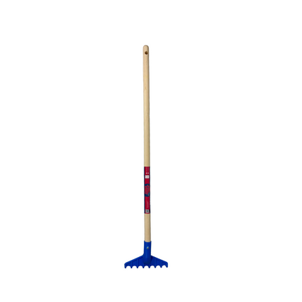 Synx Tools Kinderhark - kunststof - kleine hark - harkje - Inclusief steel 75 cm