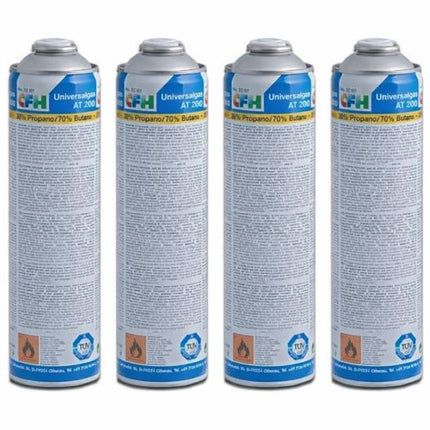 CFH gasflessen set 6x 400 ml butaan propaan navulling voor gasbrander