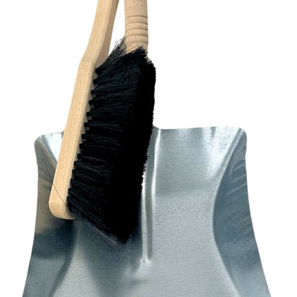 Synx Tools binnen bezem 30cm en Stoffer en blik zwarte set