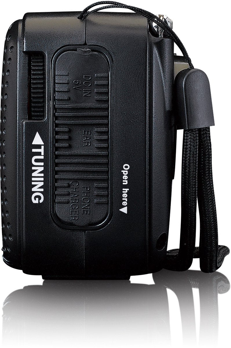 Lenco Noodradio - Draagbare opwindbare Radio - Radio op batterijen - Powerbank - Zaklamp - Noodpakket - MCR-113BK - Zwart