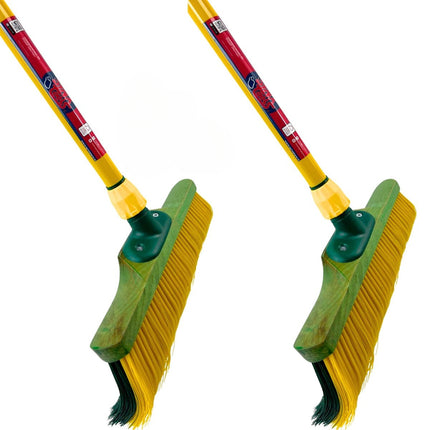 Balai à griffes 2 pièces - 28cm ou 35cm - Balai de rue - Balais - Manche télescopique 70 - 140cm