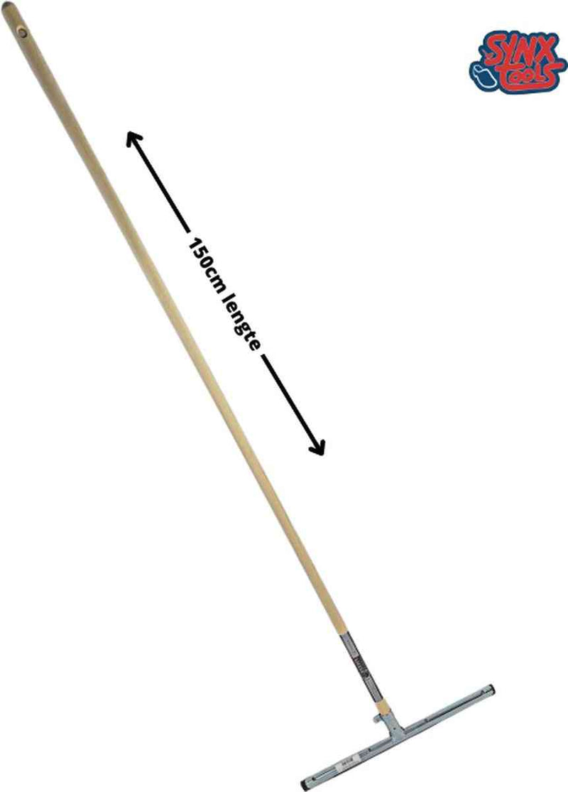 Synx Tools Vloertrekker Met Steel  35 cm 150cm - Watertrekker - Dweilen - vloerwisser - Schoonmaakartikelen - Vloermop / Vloerreiniger