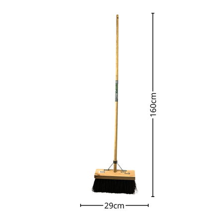Synx Tools Bahia Bezem 30 cm - straatbezem - straatveger - Incl. bezemsteel 150 cm