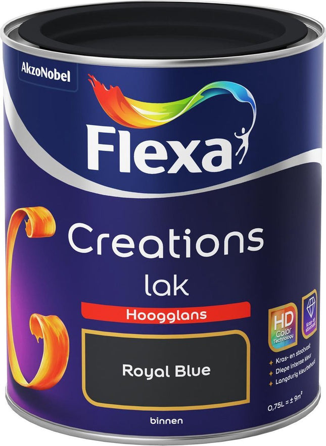 Flexa - Creations - Laque Haute Brillance - Bleu Royal - 750 ml
