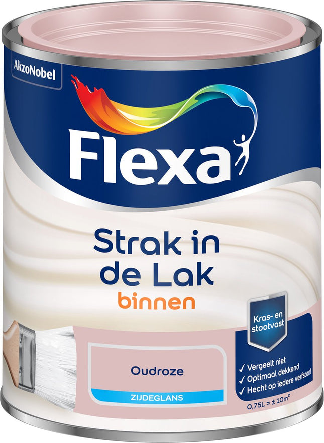 Flexa Tight in the Paint à base d'eau - Brillant Soyeux - Vieux Rose - 750 ml