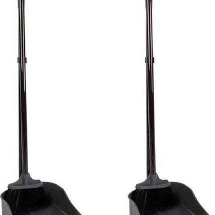 2x Synx Tools Luxus-Kehrschaufel und Besen Schwarz - inkl. Griff