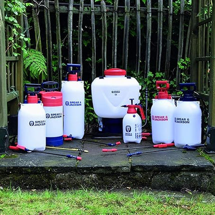 Pulvérisateur à pression Spear &amp; Jackson 8 Litres - Buse réglable - Pulvérisateur à pression - Pulvérisateur haute pression