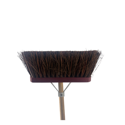 Synx Tools Straatbezem Bassin Rood 30 cm - harde bezem - buitenbezem - Incl. bezemsteel 150 cm