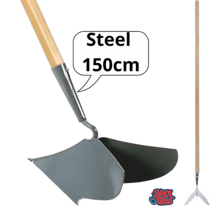 Gesmede aanaarder met 150 cm houten steel