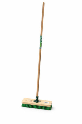 Synx Tools Mosbezem 28 cm - schrobbezem - schrobborstel - Incl. bezemsteel 150 cm