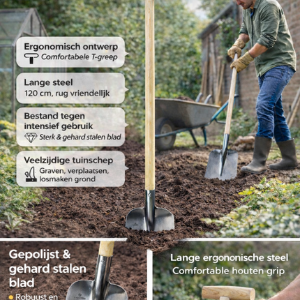 Synx Tools Bats 0 Gepolijst- T-Steel gebogen - Inclusief steel 110 cm