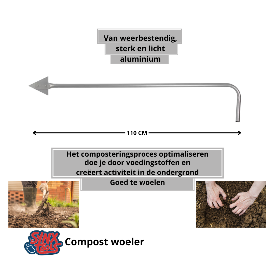 Synx Tools Compostwoeler - compostbak - compost - compostvat