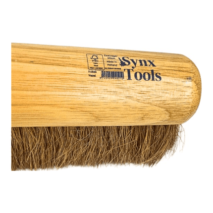 Synx Tools Besen Coco 60 cm – Raumkehrer – mit Stielhalter – Kokoshaar – weiche Borsten – Zimmerbesen