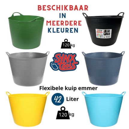 Flexibele wasmand 40 liter in kunststof voor opbergen – Synx Store