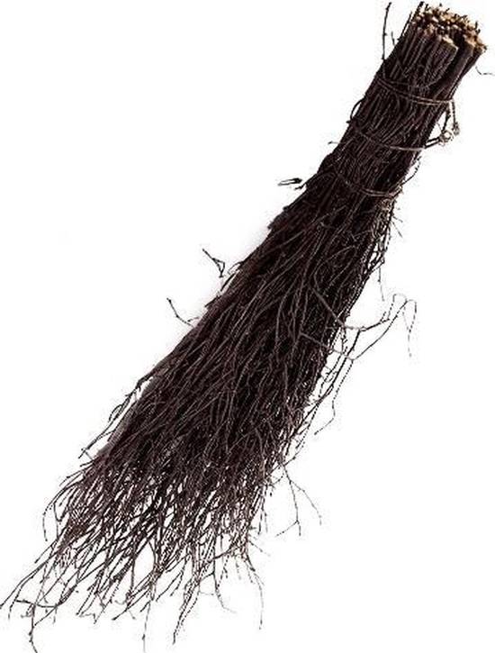 Synx Tools Balai à branches en vrac Balai de sorcière - Balai en bouleau - - Sans manche