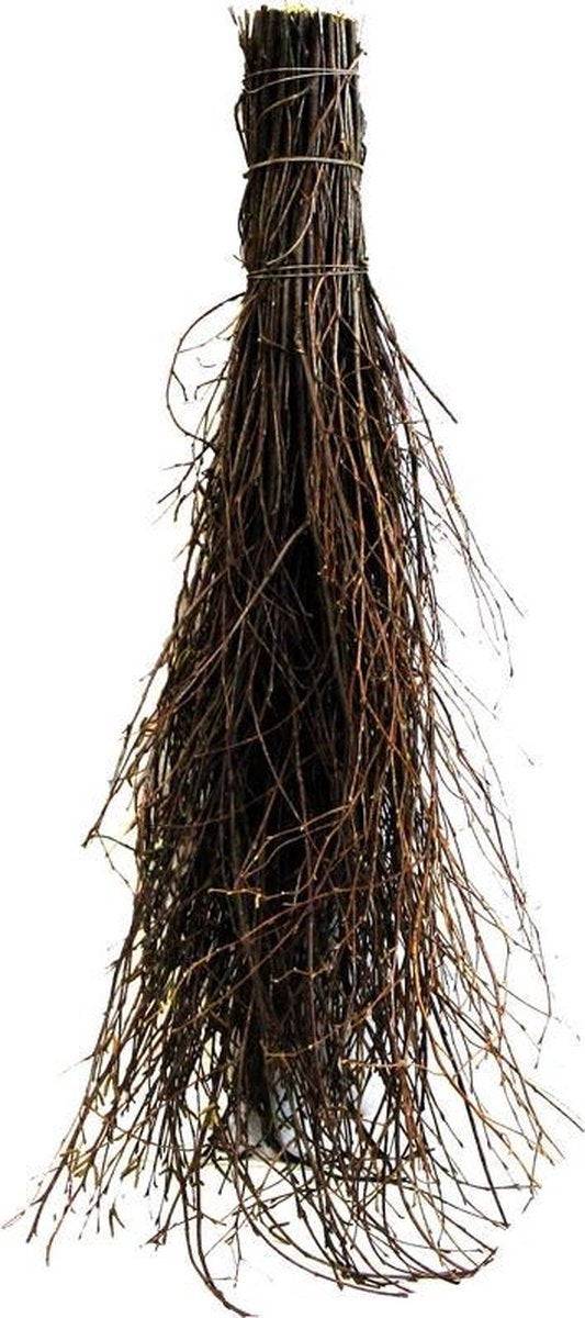 Synx Tools Balai à branches en vrac Balai de sorcière - Balai en bouleau - - Sans manche