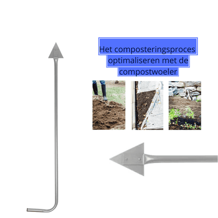 Synx Tools Kompostlockerer – Kompostbehälter – Kompost – Kompostbehälter