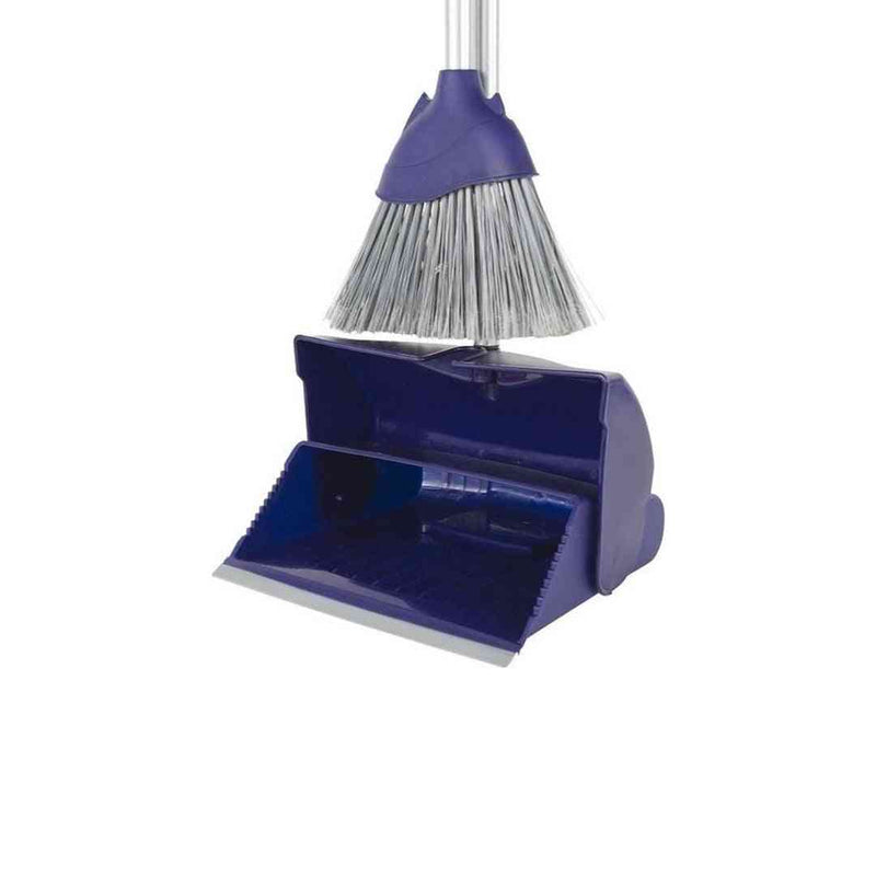 Kunststof Stoffer en Blik - Sluitend Model - Lange Stelen 80 cm - Schoonmaakartikelen