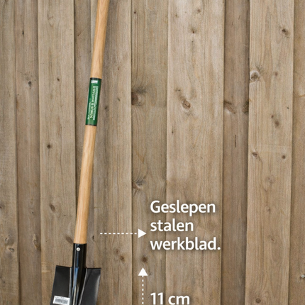 Geslepen stalen werkblad kabelschop 11cm breed scherpe schep kabelschep