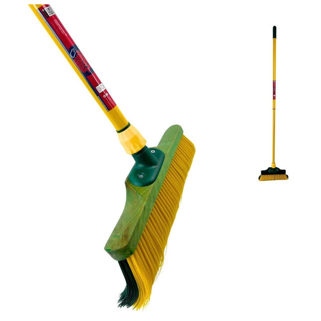 Synx Tools Voegenmes 150 cm en Synx Tools Klauwbezem 35cm - Onkruidkrabber - Voegenkrabber - straatbezem - Telescopische steel 70 - 140cm