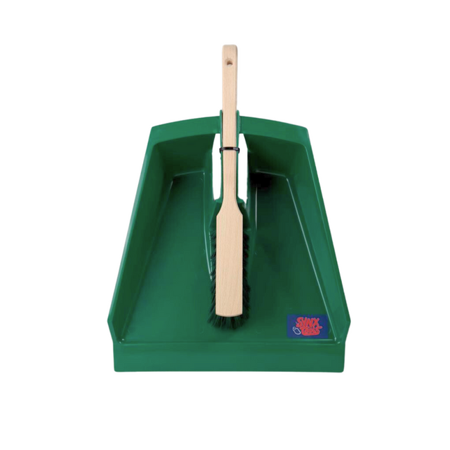 Synx Tools Dustpan and Dustpan Green - Dustpan and Dustpan - Produits de nettoyage - balai d'intérieur - balai - pelle à poussière