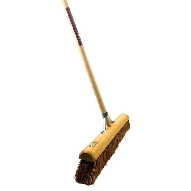 Synx Zaalveger Cocos 50cm Zachte Bezem - Met Steel 150cm