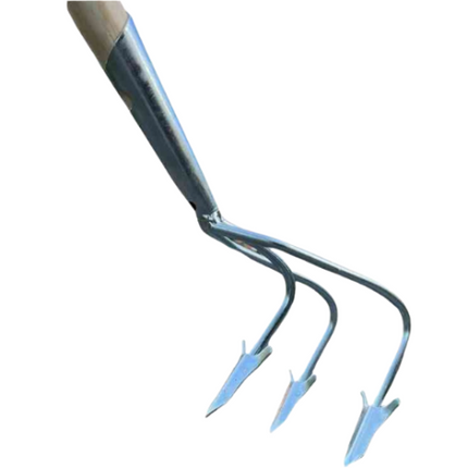 Synx Tools cultivator hark met steel – tuingereedschap voor cultiveren en grond losmaken