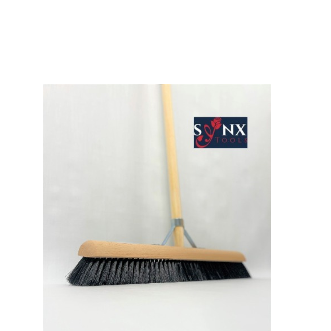 Synx Room Sweeper 50 cm Rosshaar – weicher Besen – mit Stiel 150 cm